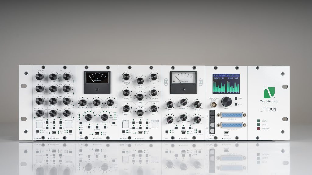 WES Audio NG500 Mixing Bundle front view with Calypso color design